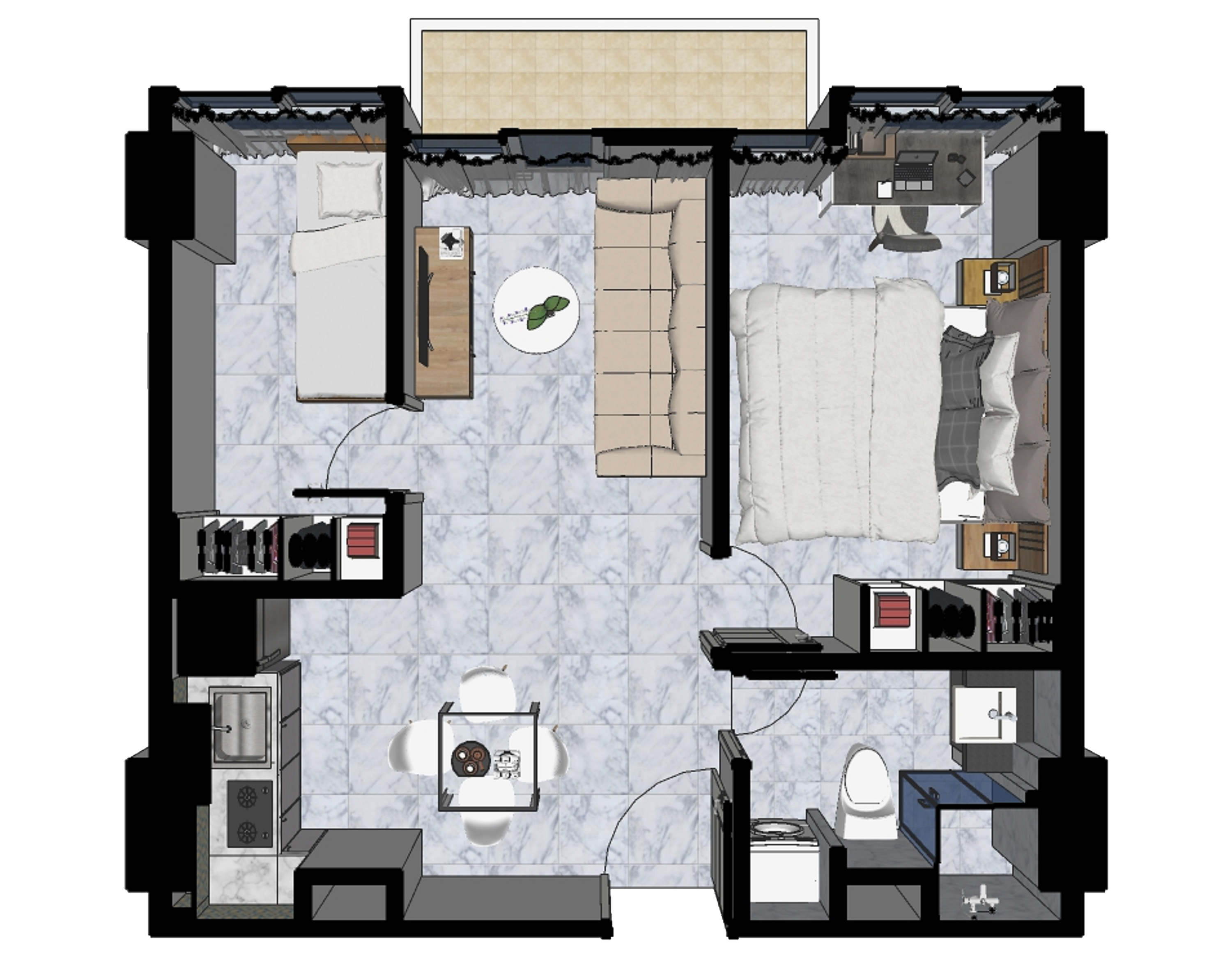 2 BEDROOM